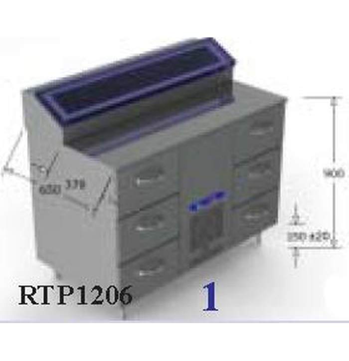 Kylmäköntyöpöytä RTP 1206 kuva