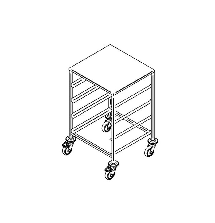 Vagn för 4 diskkorgar, K-4 image